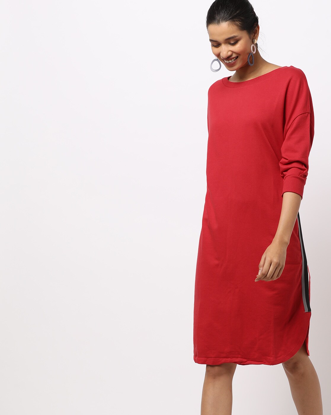 ajio red dress