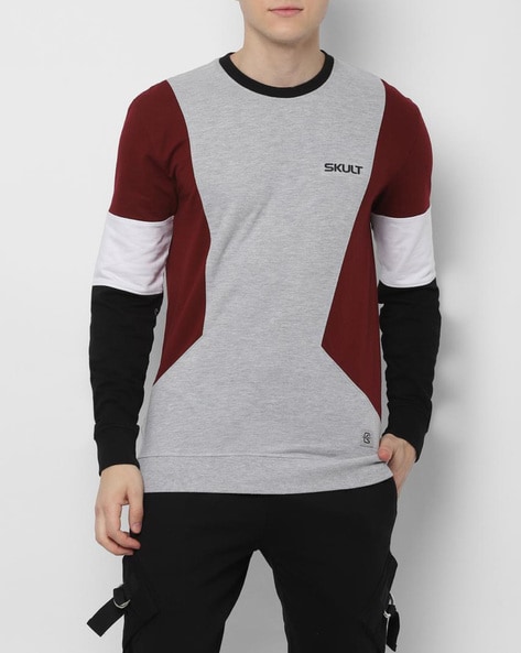 SKULT by Shahid Kapoor Men's Sweatshirt (SKA18AMCWSS8WC0103_Light