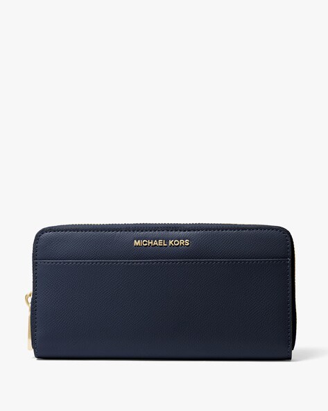 Buy Michael Kors Pocket ZA Continental Leather Wallet | Admiral Blue Color  Women | AJIO LUXE