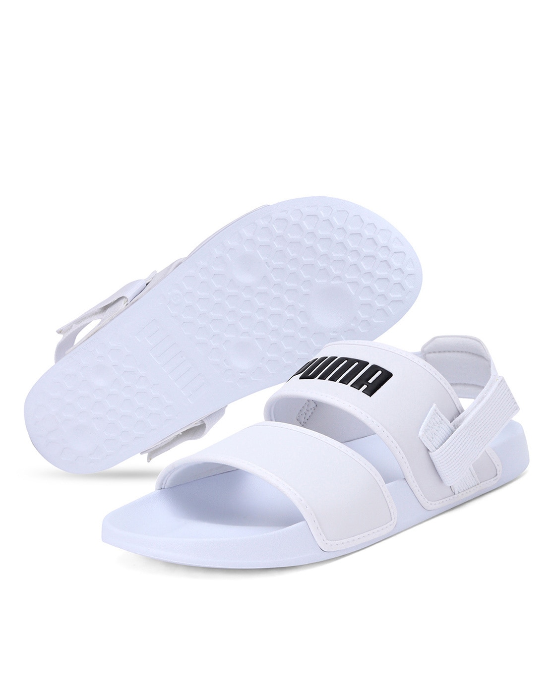 White Sports Sandals for Men by Puma 