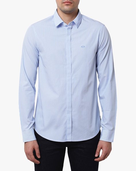 blue armani exchange shirt