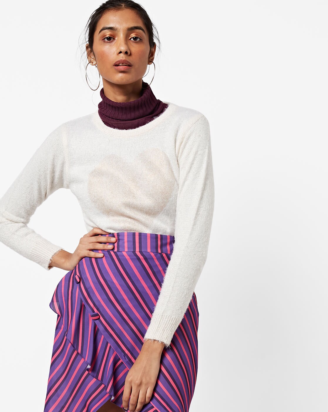 duke high neck sweater