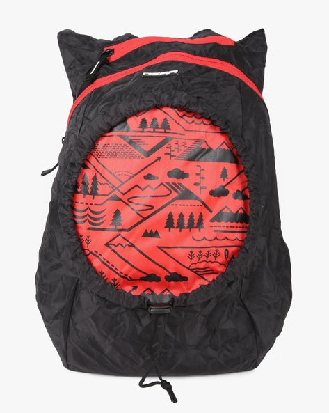 Gear black and orange cheap casual backpack