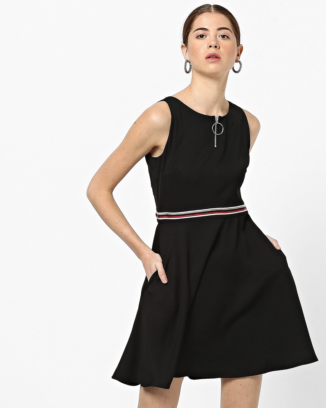 ajio black dress