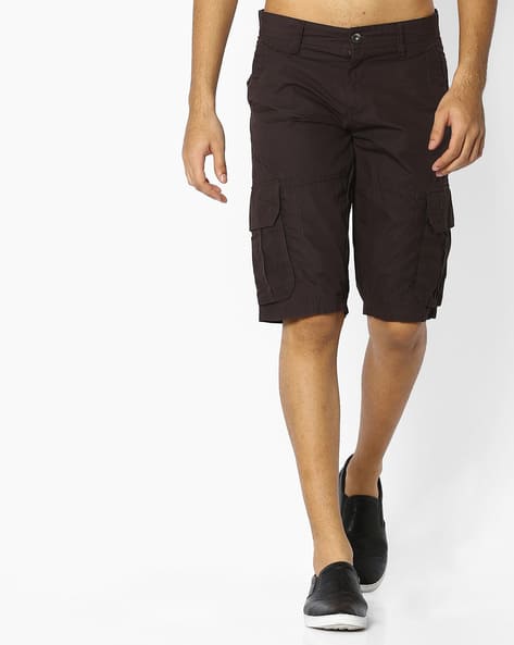 Mid-Rise Cargo Shorts - Main Image