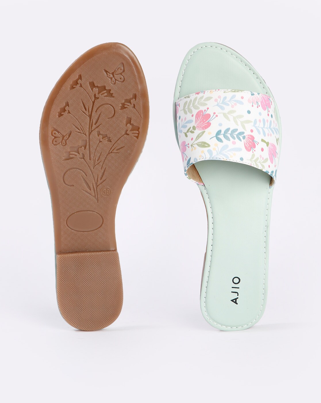 Buy Gold Flip Flop & Slippers for Women by SANLEE Online | Ajio.com