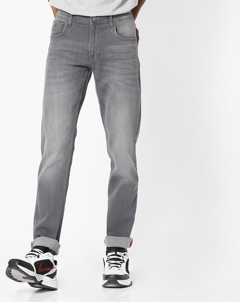 grey cotton jeans