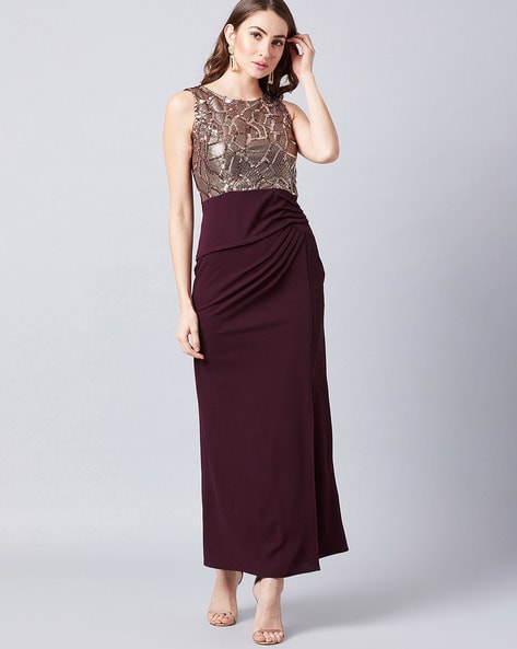 BA&SH Athena Shiny Maxi Dress - Cocaranti