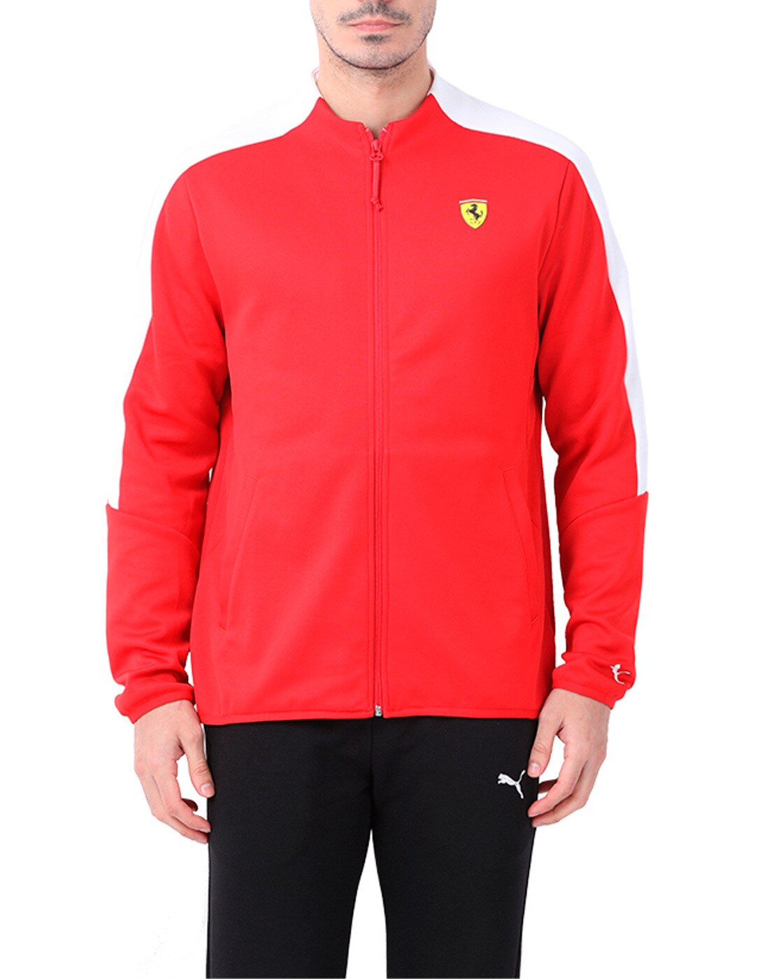 puma ferrari t7 zip front track jacket