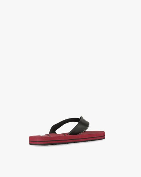Thong-Strap Flip-Flops with Branding (Image - 2)