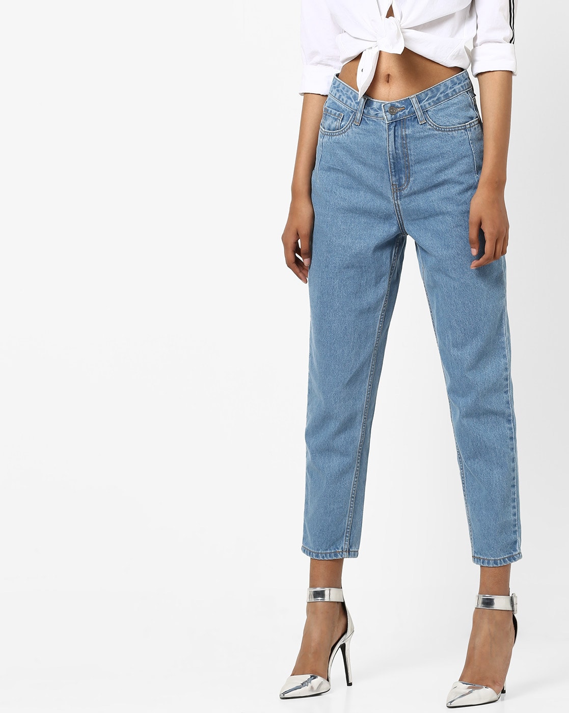 high rise relaxed jeans