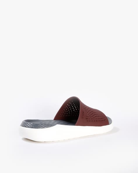 Buy Maroon Flip Flop Slippers for Men by CROCS Online