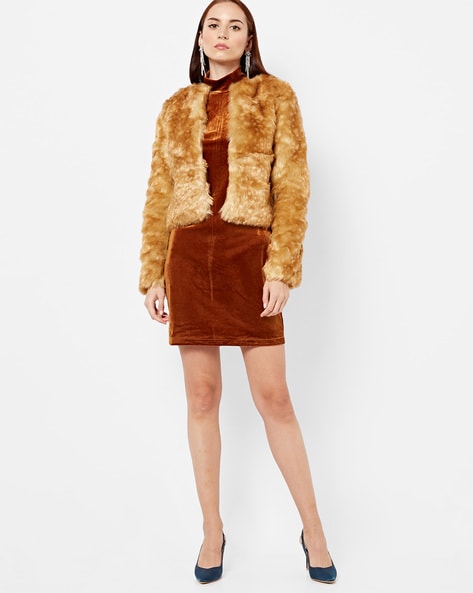 Elisabetta Franchi faux-fur crystal-embellished Jacket - Farfetch