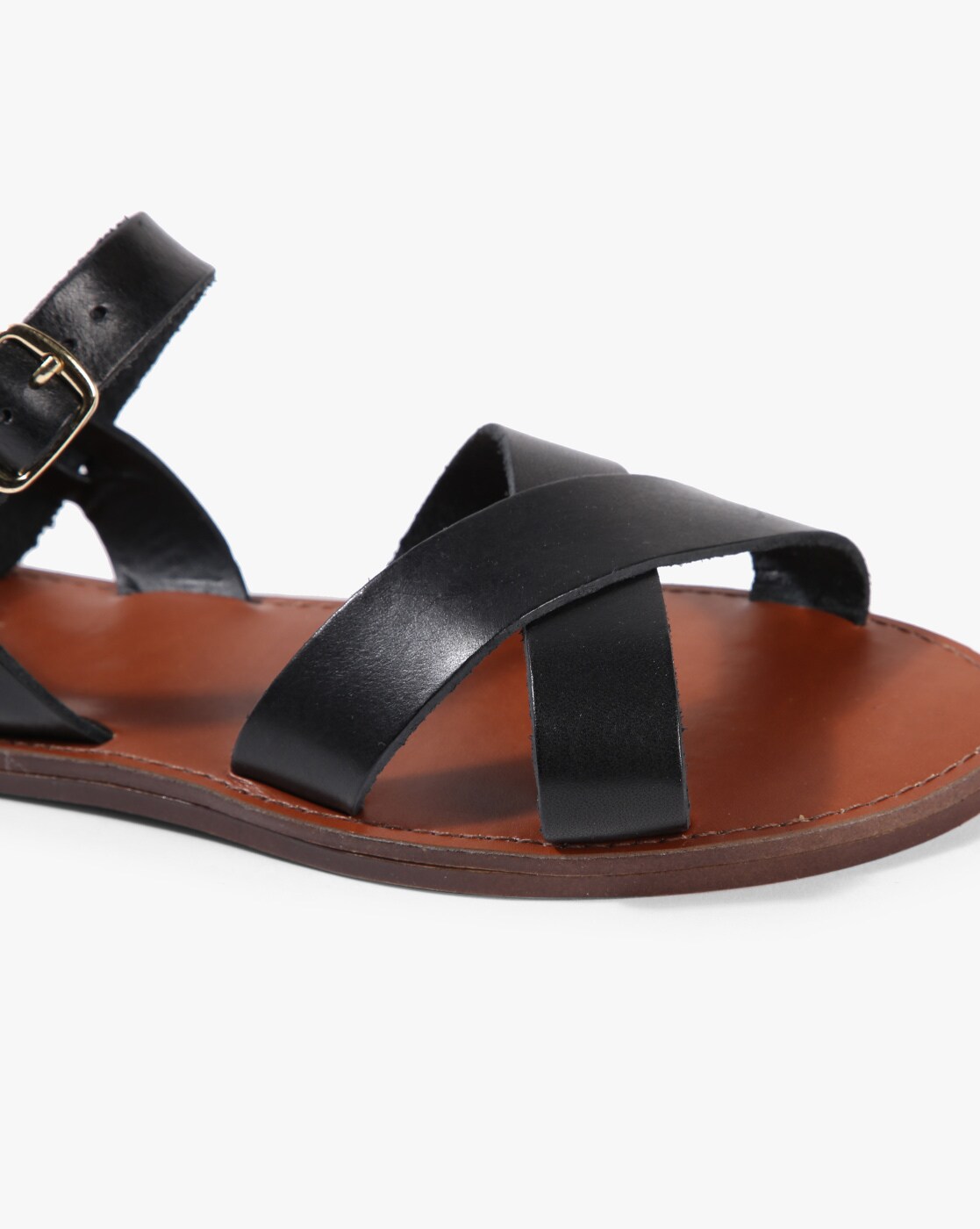 Dansko Tinley Leather Cross Straps Sandals | Dillard's