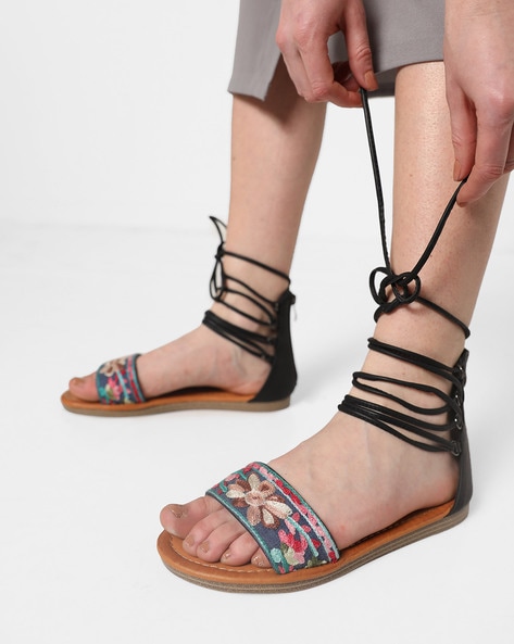 Buy HEAT WAVE GLADIATOR BEIGE SANDAL for Women Online in India