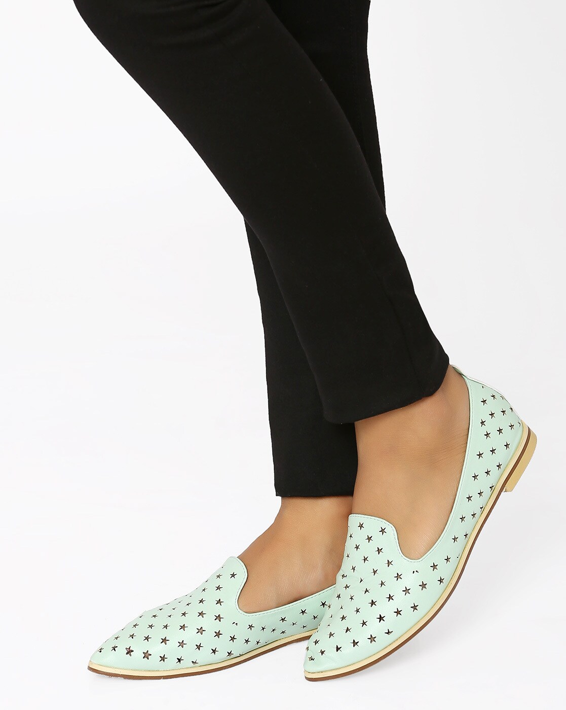 womens mint green flat shoes