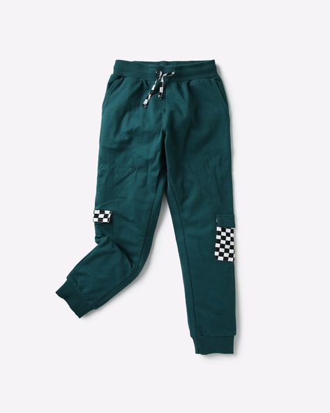 dark green track pants