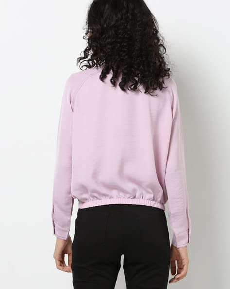 Textured Shirt with Cuffed Hemline (Image - 1)