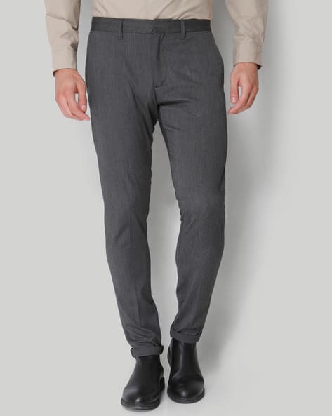 skinny fit grey trousers mens