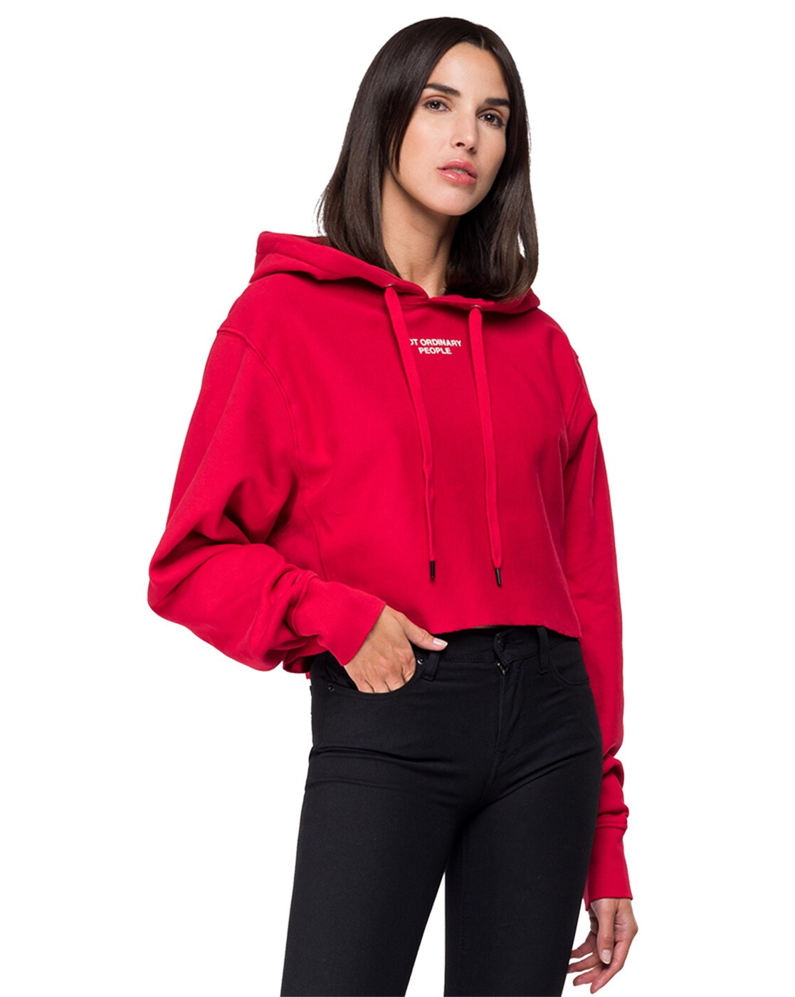 red sweatshirt women