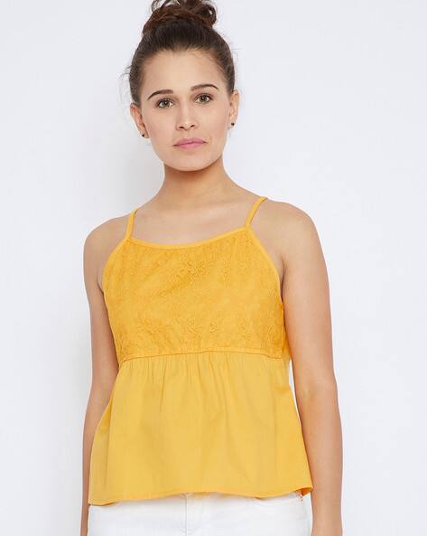 yellow cami top
