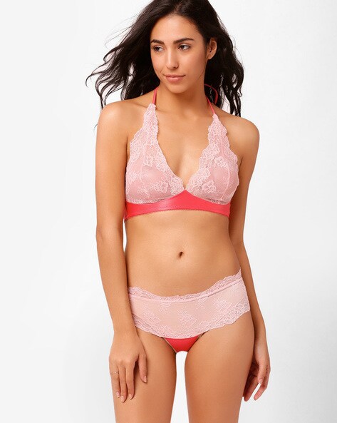 Buy Pink Lingerie Sets for Women by Clovia Online