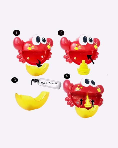 crab bubble bath toy