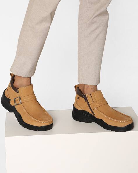 lee cooper genuine leather panelled casual shoes