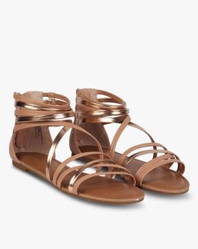 zip gladiator sandals