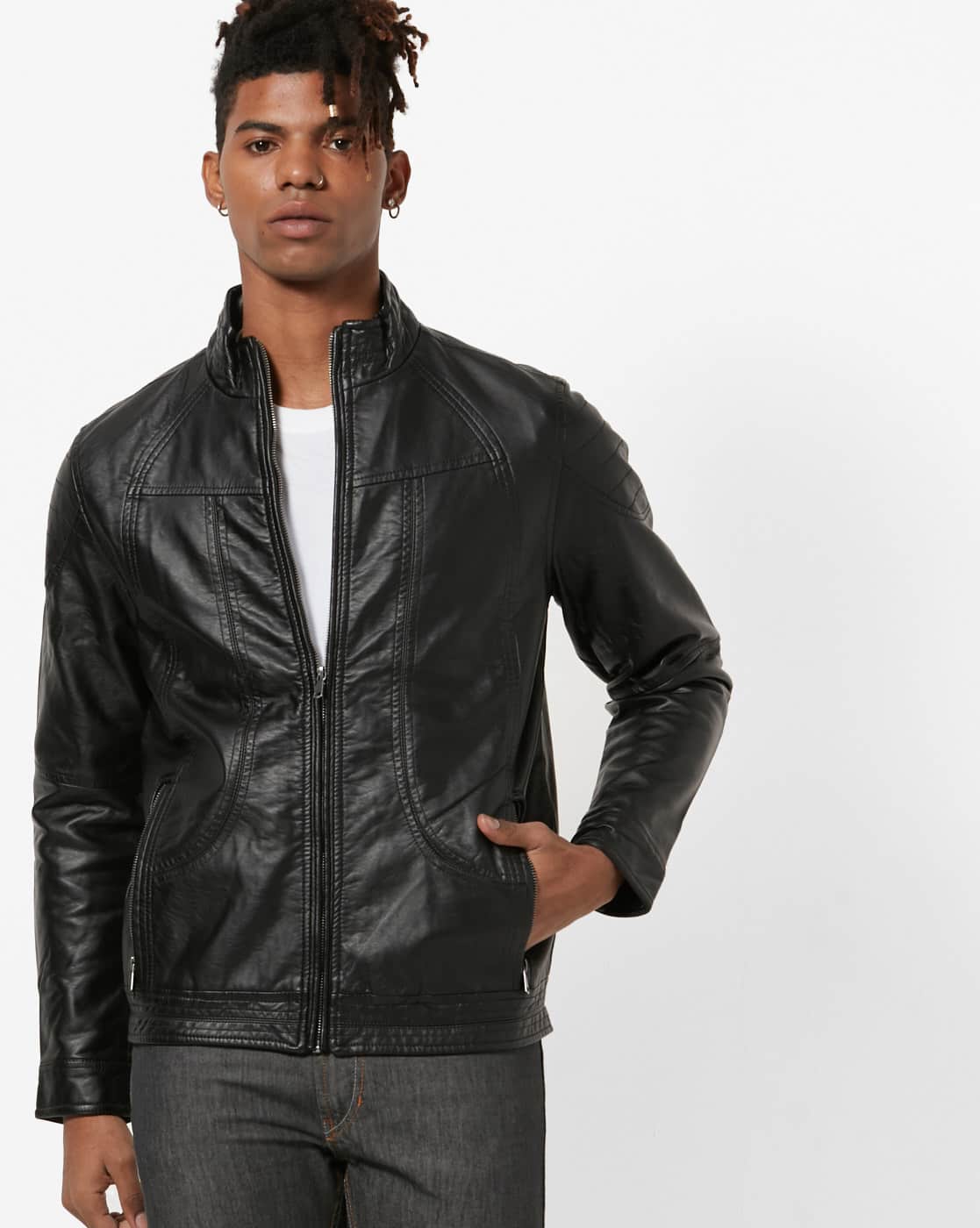 Black Jackets Coats For Men By Indian Terrain