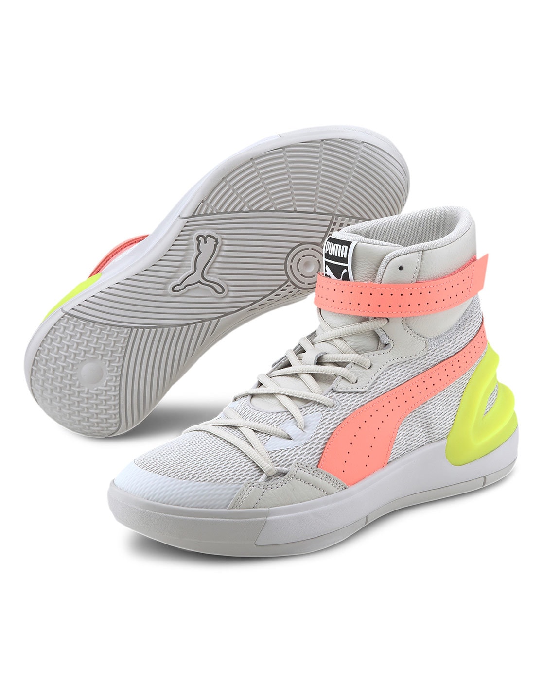 grey puma basketball shoes