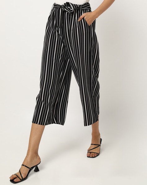 Kazo Striped Relaxed Fit Culottes