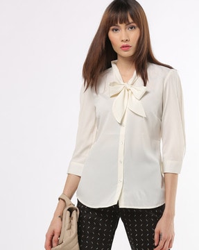 ladies white casual shirt