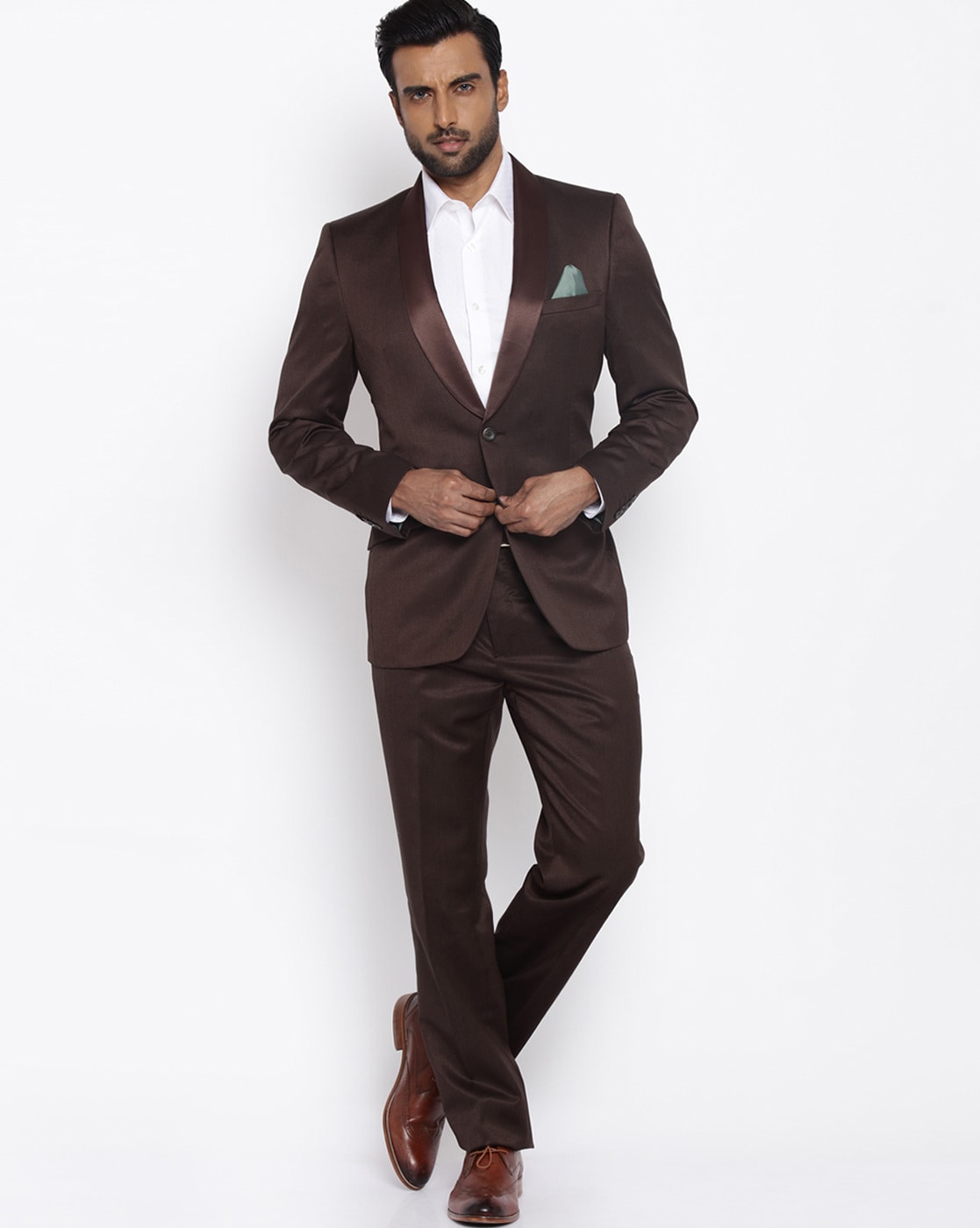 Buy Brown Suit Sets for Men by RAYMOND Online | Ajio.com
