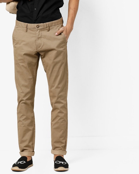 Buy US Polo Assn Navy Regular Fit Flat Front Trousers for Mens Online   Tata CLiQ