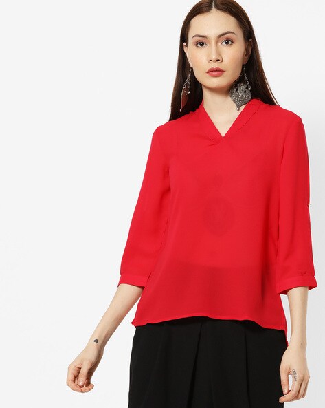 Buy Red Tops for Women by AJIO Online 