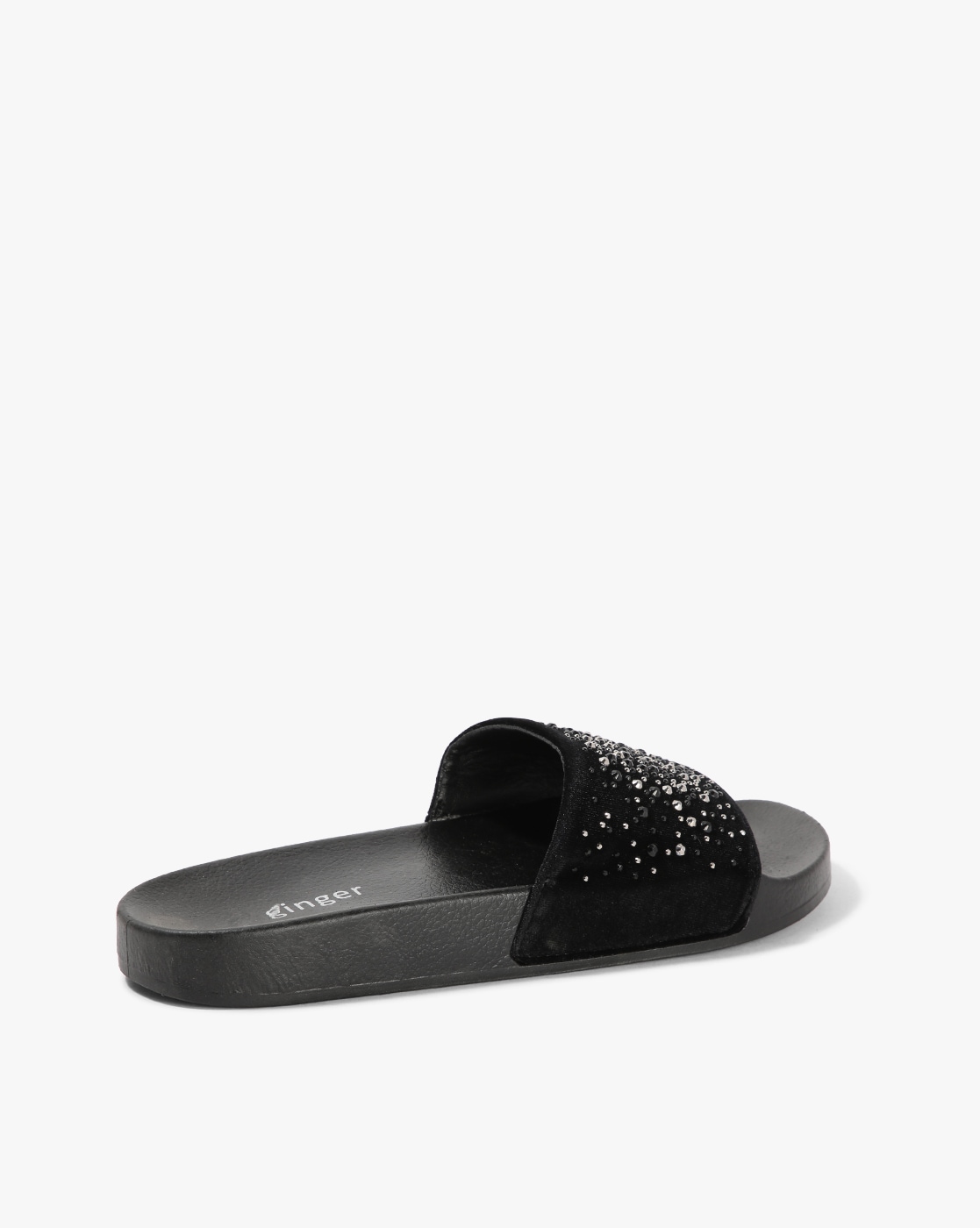 Black sliders with discount studs