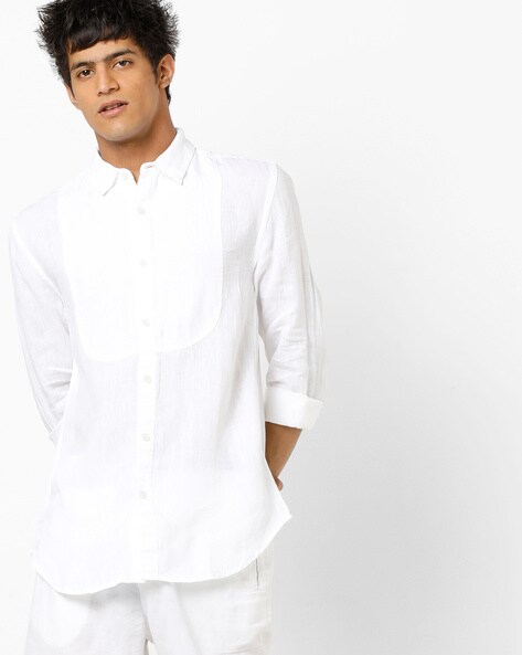 mens slim fit linen shirts