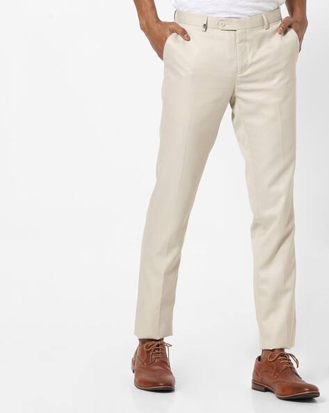 Buy Cream Trousers \u0026 Pants for Men by 