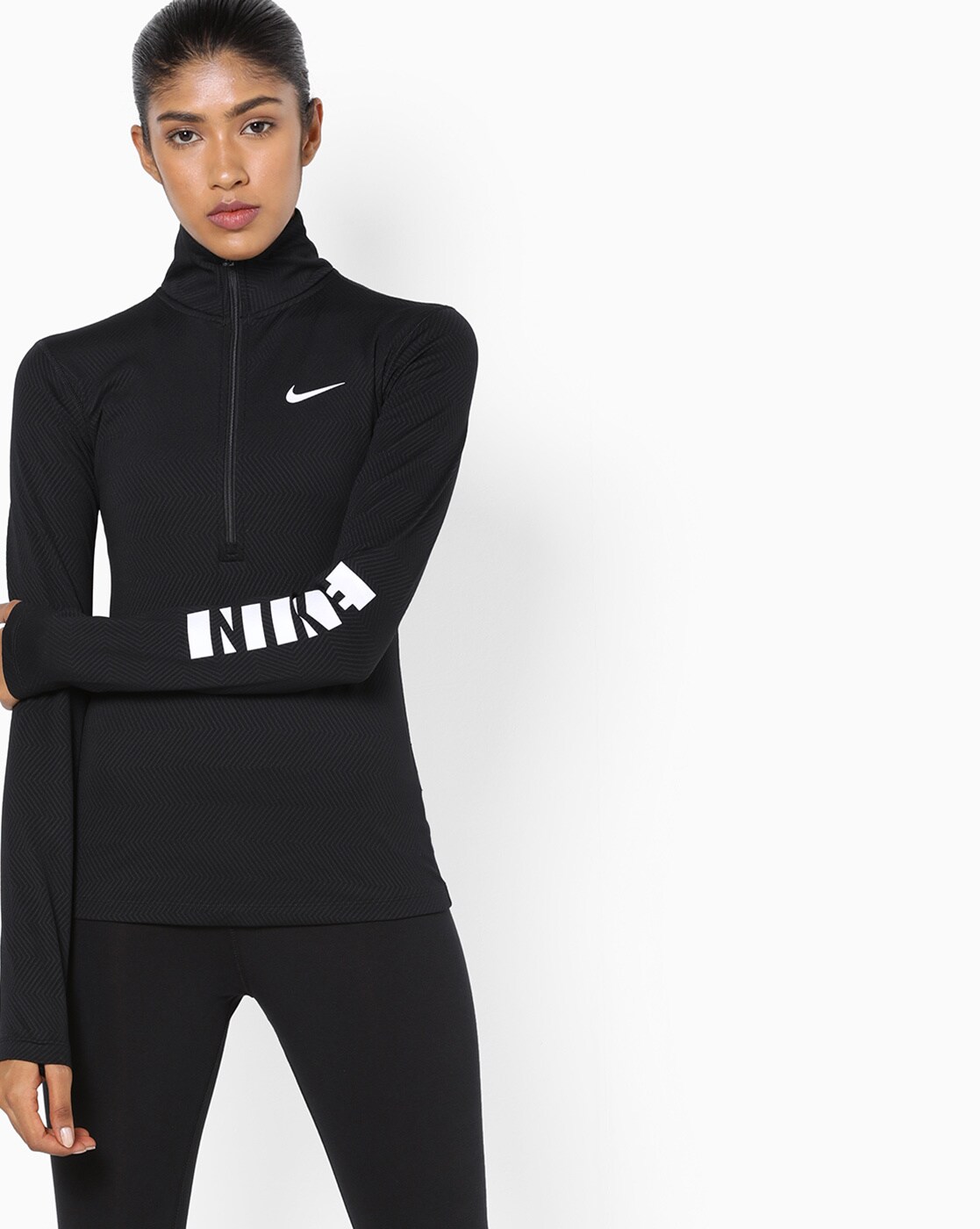 nike high collar sweatshirt