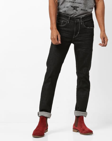 black ankle length jeans for mens