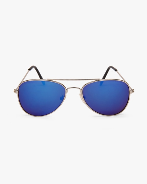 Blue Mirrored Sunglasses - Matalan