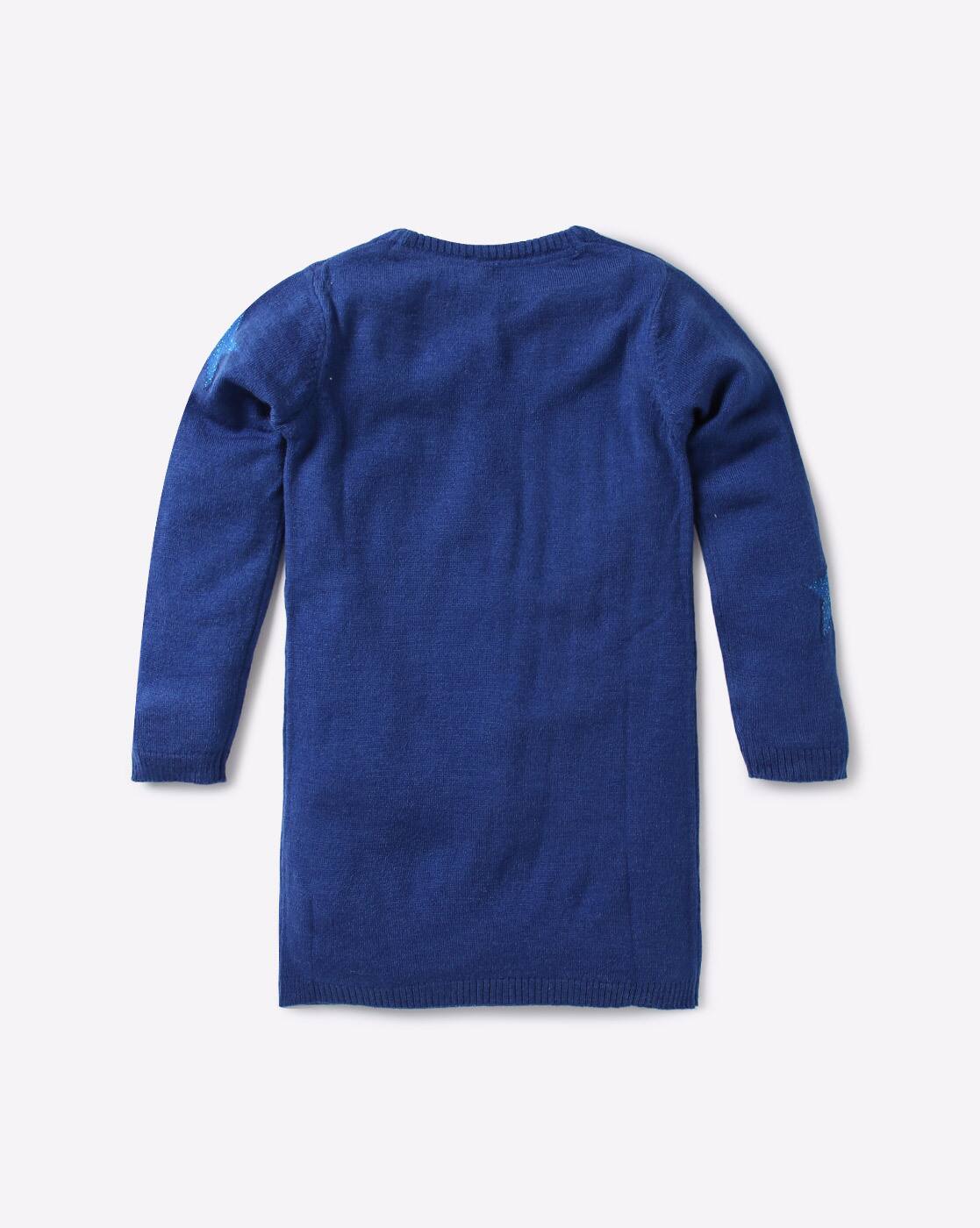 dark blue sweater dress