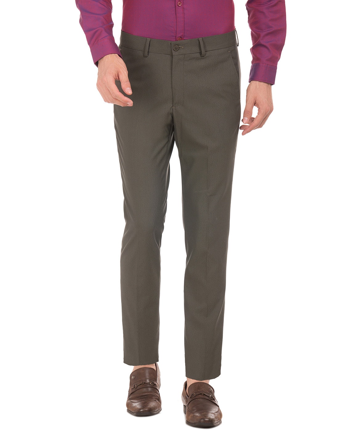 Excalibur Slim Fit Men Brown Trousers - Buy Excalibur Slim Fit Men Brown  Trousers Online at Best Prices in India | Flipkart.com