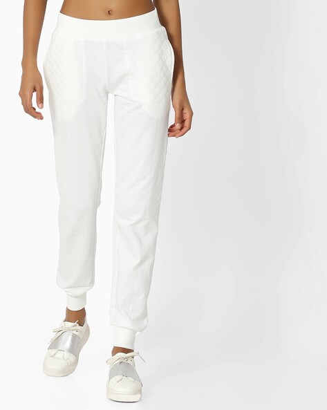Buy Off White Track Pants for Women by Teamspirit Online