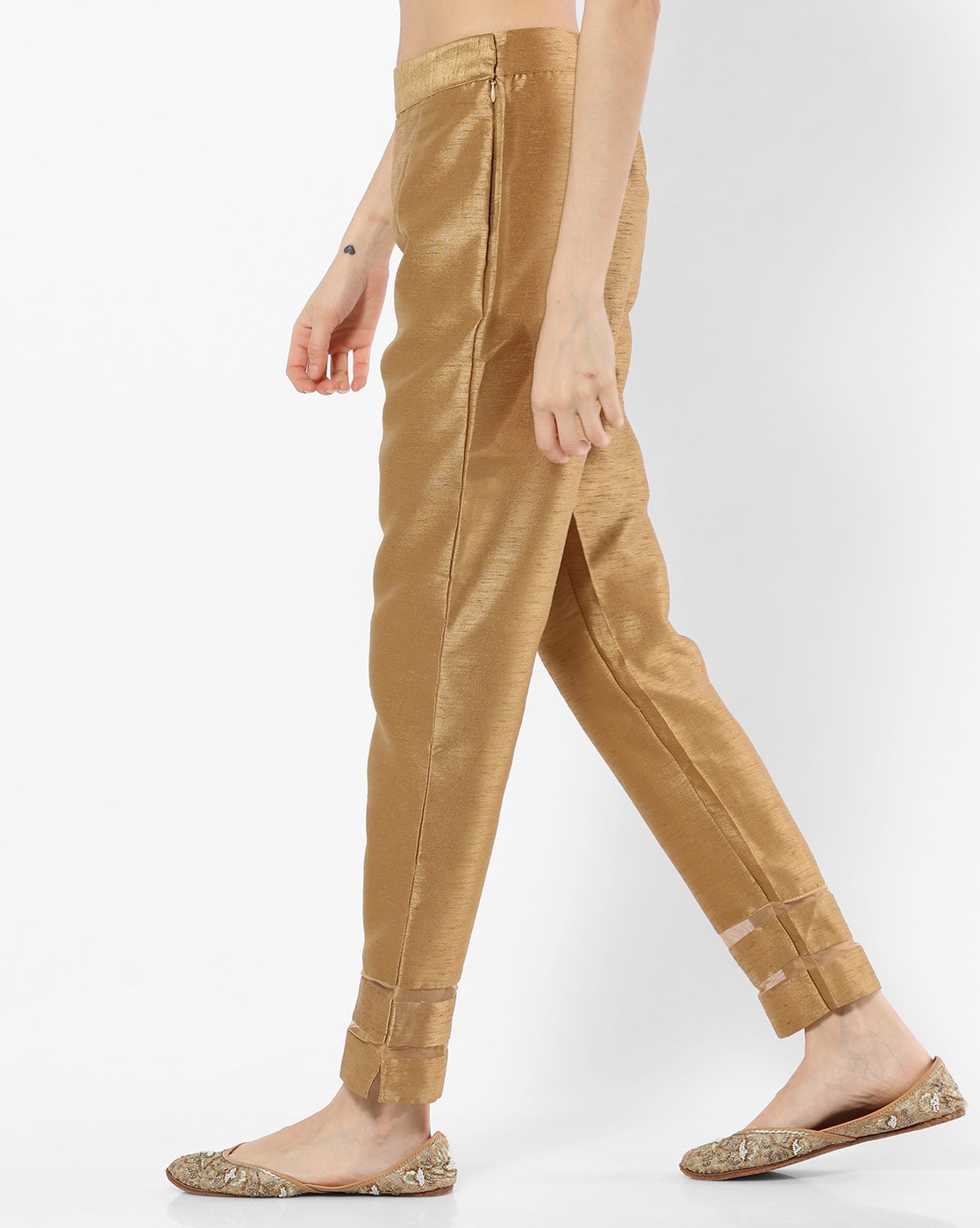 Aggregate more than 142 gold cigarette trousers
