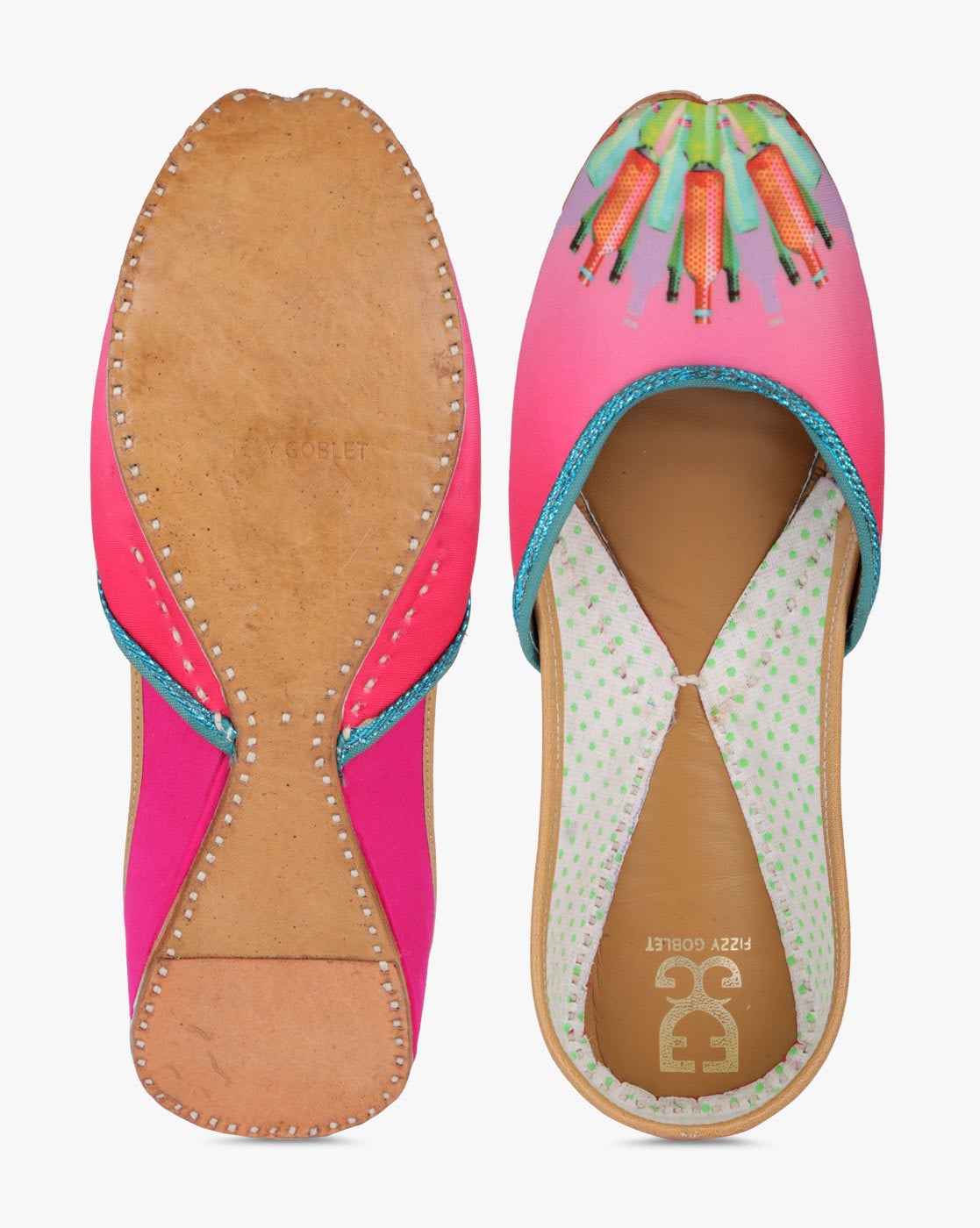 Buy Pink Flat Shoes for Women by Fizzy Goblet Online