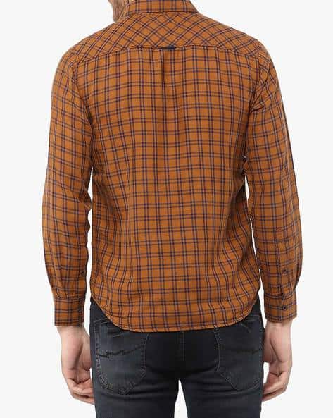Checked Slim Fit Shirt with Patch Pocket (Image - 2)