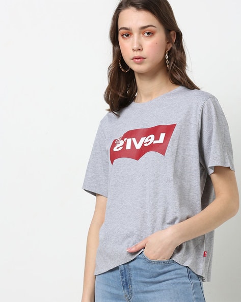Buy Grey Tshirts for Women by LEVIS 