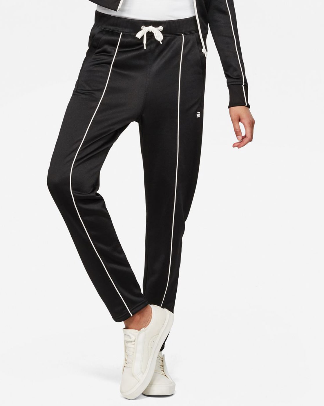 Charcoal Grey Zip Pocket Skinny Track Pants | PrettyLittleThing